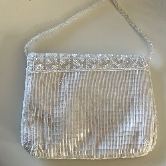 Hang beaded crossbody purse, true vintage 90s era - Picture 7 of 9